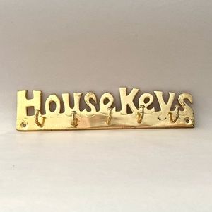 VINTAGE :: Brass House Key hanger